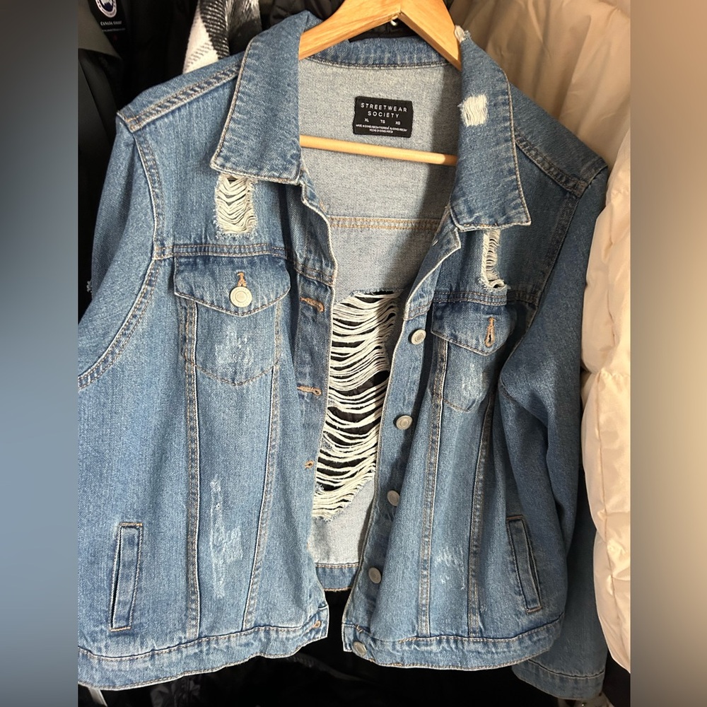 Streetwear Society Distressed Denim Vest